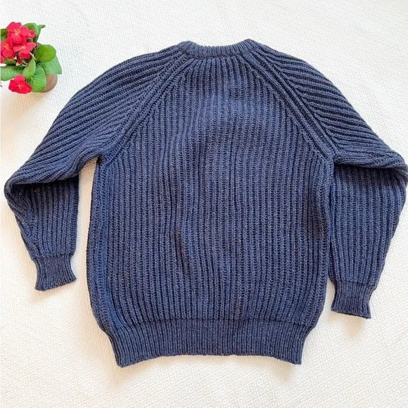 Vintage Men’s Henry Miller Fisherman British Wool Knit Sweater Size XL - Picture 5 of 9